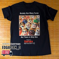 Xanax – Anxiety Has Many Faces Unisex T-Shirt Size S-5XL