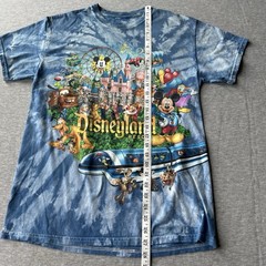 Disneyland Resort T Shirt Size M 100% Cotton Tie-Dye Blue