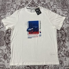 NWT BMW Motorsport T-Shirt Puma BMW Mms Car Graphic Tee 2 Fan Jersey Size XL