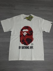 Bape White/Red Camo Size Medium T-Shirt Big Ape Head | A Bathing Ape