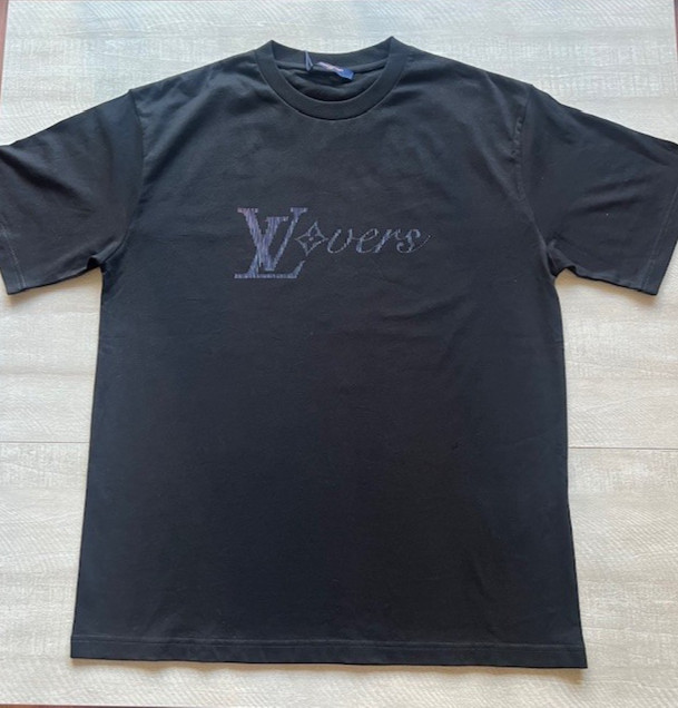 Louis Vuitton “LV LOVERS” Shirt LV Logo – Black – Large -PERFECT Condition
