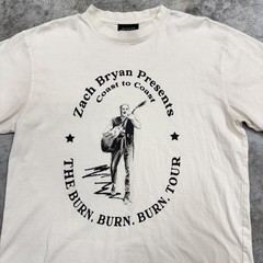 Zach Bryan Shirt Mens Medium Burn Burn Burn Tour Coast to Coast Concert Tee