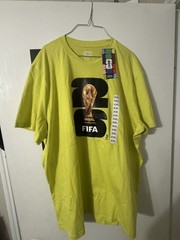 2026 OFFICIAL LICENSED FIFA WORLD CUP MENS LOGO TSHIRT XL 100% COTTON (NEW)