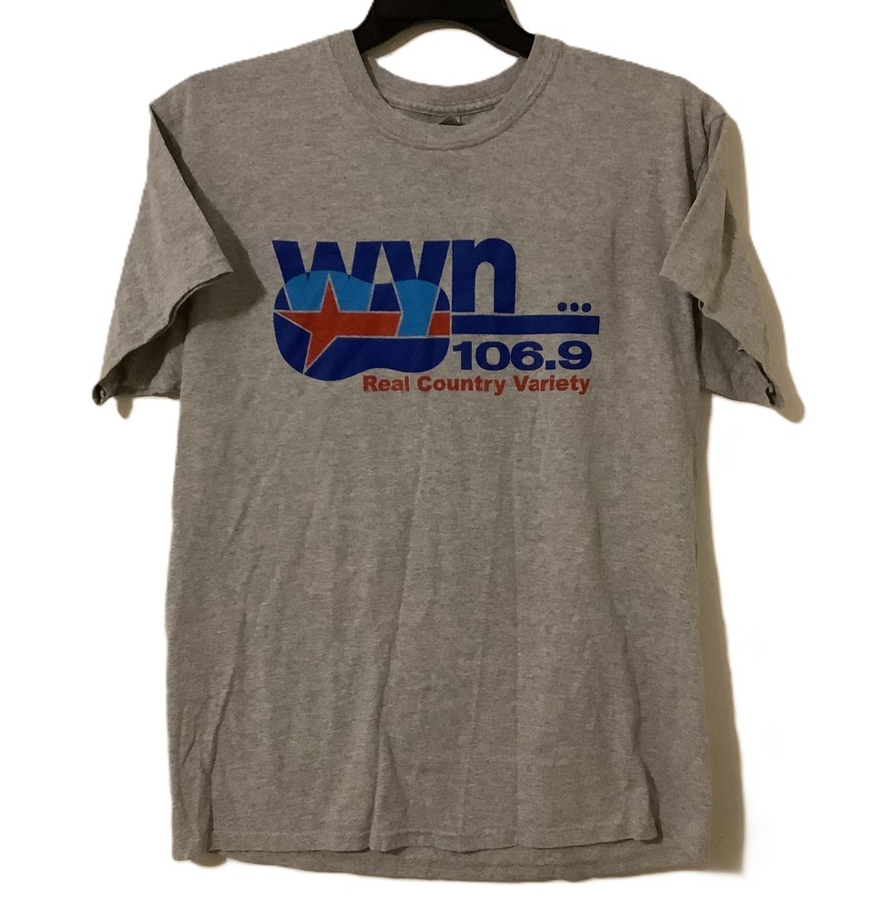 WYN 106.9 Jackson Tennessee Real Country Variety Radio Station T Shirt Size L