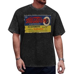 Western Cartridges 45 Automatic Ammo Box Vintage Styl T-Shirt Mineral Wash Black