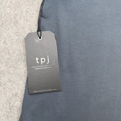 TPJ Shirt Mens 2XL Steele (Blue) Organic Cotton Stretch Crewneck Tee Preppy