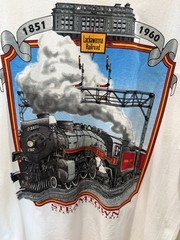 Vintage 1990s T-Shirt Steamtown PA Canadian Pacific Steam Train #2317 New