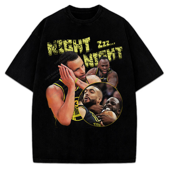 Stephen Curry Draymond Green Rudy Gobert Night Night Custom Design Graphic Tee