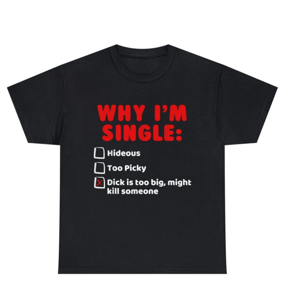WHY I M SINGLE Funny List Meme Tee Shirt