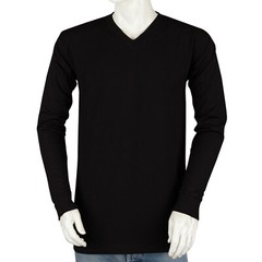 Styllion Big and Tall Mens Shirts – V Neck Long Sleeve – Heavy Weight – VLS