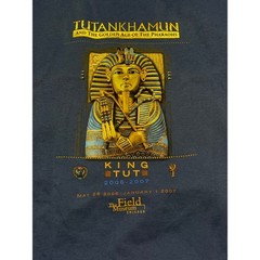 Gildan T-Shirt Mens 2XL Blue Adult King Tut Field Museum Graphic Exhibit
