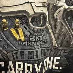 Buck Wear Gun Safety Rule #1 Carry One 2nd Amendment Shirt Men 2XL Black 2014