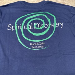 Museum of Peace & Quiet SPIRITUAL ZEN Short Sleeve T-Shirt MEDIUM M Navy Blue