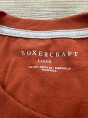 Boxercraft Mens Rust Orange T-Shirt Large 50/50 Cotton Polyester Blend