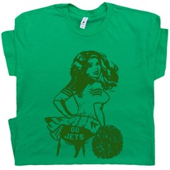 Go Jets T Shirt Vintage Jets Shirt Football Cheerleader Retro Throwback Tee