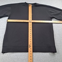 Rageblue Shirt Men Large BlackJapanese Zipper Sides Boxy Streetwear Grunge Y2K