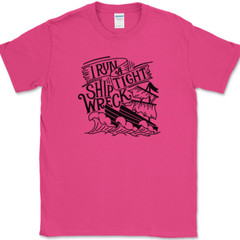 I RUN A TIGHT SHIP WRECK T-Shirt Funny House Wife Mom Humor Tee