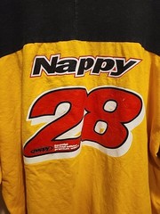 90’s Nappy Brand T-shirt Yellow Black W Red 28 Logo Size XXL Limited Edition