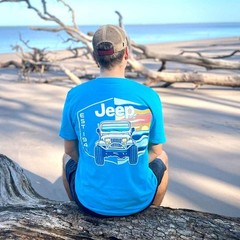 Jeep Wrangler YJ T-shirt retro vibe Sizes XL | 2XL Jedco Licensed apparel