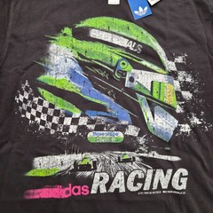 Adidas Originals Racing Helmet Graphic Tee Men’s Small Utility Black F1 NWT