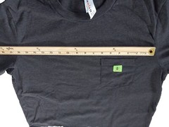 Humants Men’s Large Workwear /Outdoor Jersey Pocket Tee Dark Gray heather Cotton