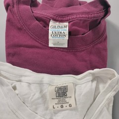 Lot of 10 Crew Neck Pull Over Long Sleeve T-shirts Mens Size S/M/L