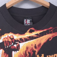 Vintage Manowar Hell On Stage Shirt Mens XL REPRINT AOP All Over Print Band 90s