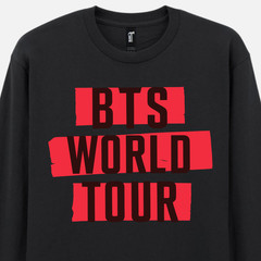 BTS T-Shirt KPOP Band Graphic Long Sleeve Tee BTS Tour Print Choice Adult Teen