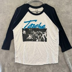 Torche size Large T-shirt Next Level Apparel Gray/black EUC 3/4 Sleeve Tee