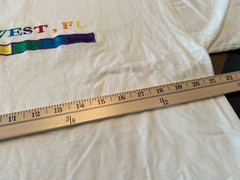 VTG N.A.T. T SHIRT MENS L EMBROIDERED KEY WEST FLORIDA RAINBOW USA MADE