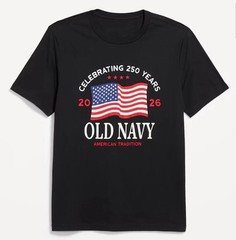 OLD NAVY US Flag 2026 RED, NAVY, etc 250th Anniversary T-SHIRT