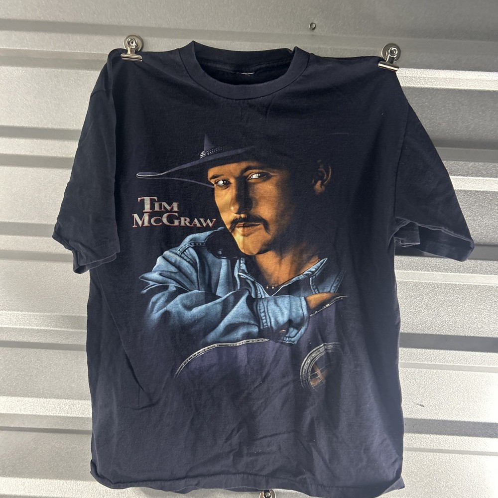 Tim McGraw Don’t Take The Girl Black Single Stitch VTG T-Shirt Unknown Size