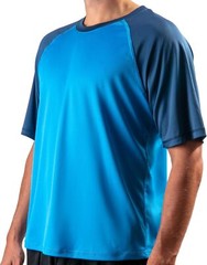 Men’s UPF 50 Short Sleeve Swim Rash Guard Sun Protection Shirt Quick Dry