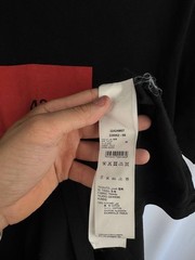 424 Black Graphic T-Shirt Mens Size M Red Box Logo Streetwear Designer Tee