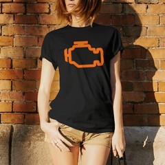 Check Engine Light – Funny Car Handyman Father Dad Mechanic T Shirt