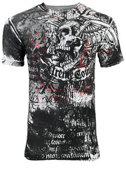 Xtreme Couture By Affliction Men’s T-shirt Combatant Skull Biker S-5XL