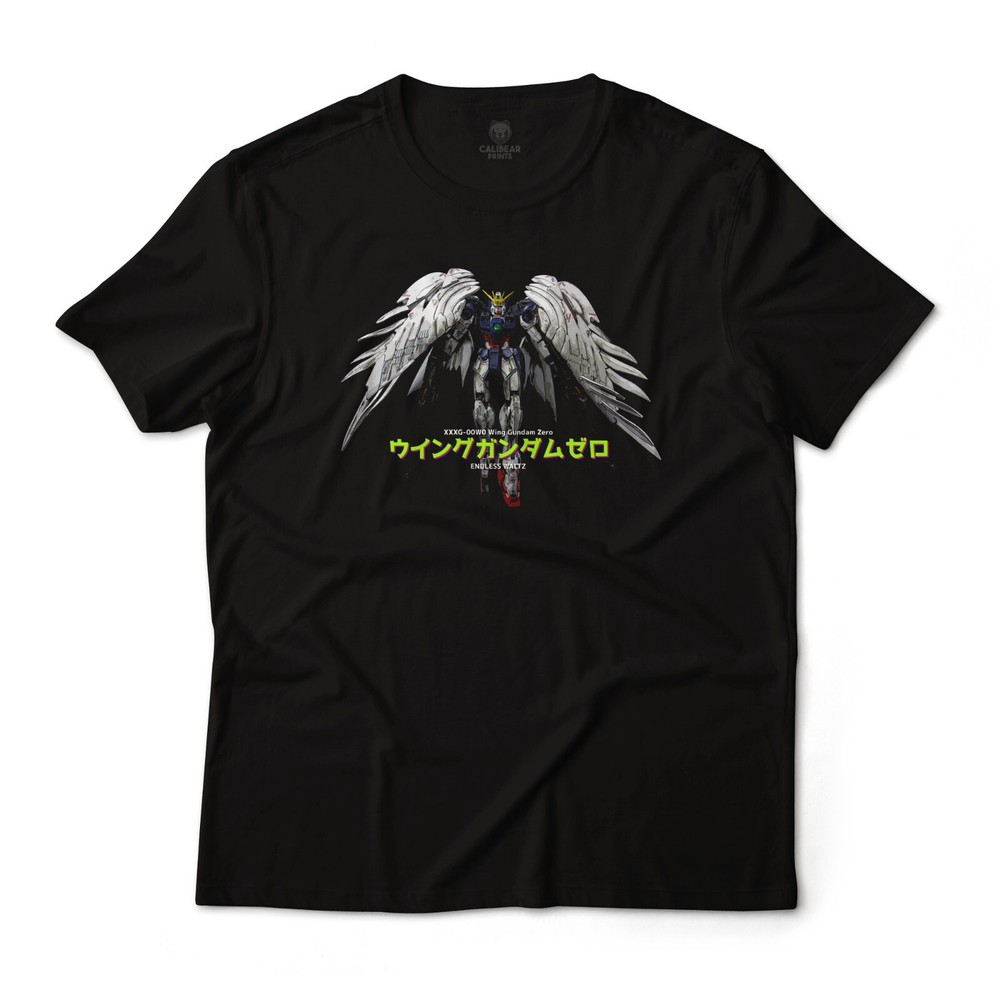 Mobile Suit Gundam Wing Endless Waltz Anime Graphic Art Tee Lightweight Cotton