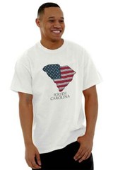 SC United States America Patriotic Gift Idea Womens or Mens Crewneck T Shirt Tee