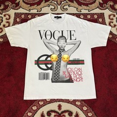 Kanye West Premium Label Y2K Vogue XXX Kate Moss LV Don T Shirt Size XL USA Made