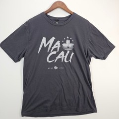 District Made Mens Macau Real Life T-Shirt Gray NLC Religious Graphic Tee Size M