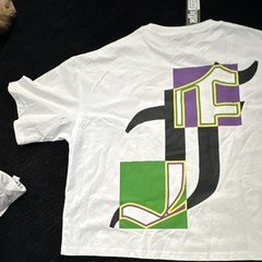Foreign Designer T-Shirt, Size M BOX CUT Heavyweight MardiGras Design MSRP $40