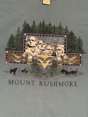 NWT-Fred Harvey Mount Rushmore Green T Shirt Vintage Single Stitch Dead Stock