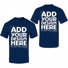 Custom Gift T-Shirt Personalized Photo Text Print For Family Friends Birthday