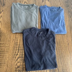 MOTT & BOW Mens Crew Neck T-Shirt Medium Peru Cotton Short Sleeve Lot of 3