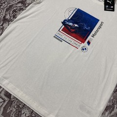 NWT BMW Motorsport T-Shirt Puma BMW Mms Car Graphic Tee 2 Fan Jersey Size XL