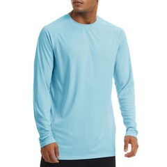 Men’s UPF50+ Summer UV SPF Shirts Long Sleeve Quick Dry Casual Fishing T-Shirts