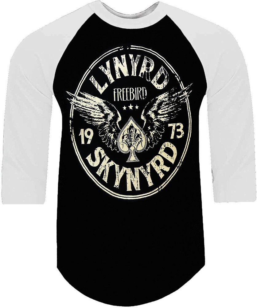 LYNYRD SKYNYRD CIRCLE PUNK ROCK SHIRT RAGLAN 3/4 SLEEVE (Multiple Variations)
