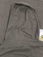 VTG Public Enemy Hooded Shirt Mens OS Black Muse Sick-N-Hour Mess Age 1994 Rap
