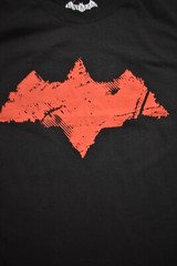Batman Arkham Knights Mens Red Hood Graphic Black Shirt NWT S