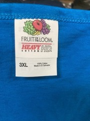 NWT, Fruit of the Loom HD Heavy Cotton Men’s Tank Top T-Shirt, 3XL, Royal Blue
